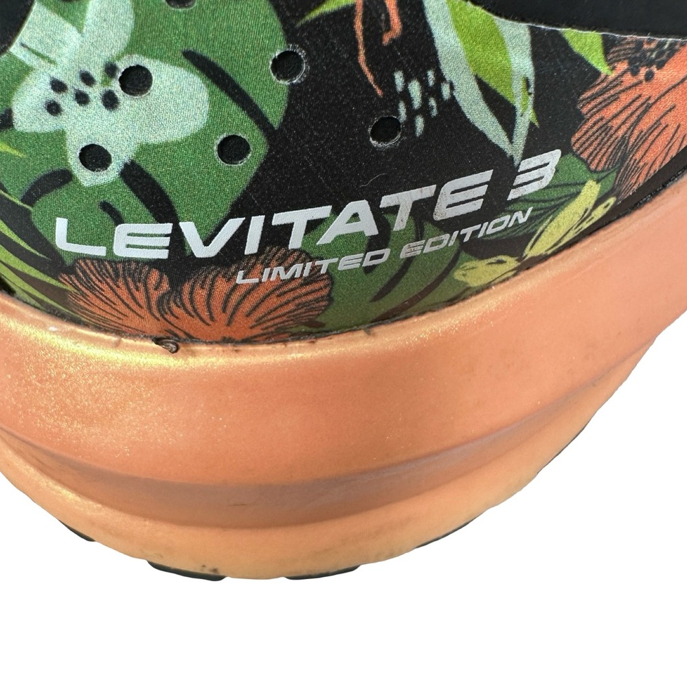 Brooks Levitate 3 Limited Edition Womens Running Shoes 8 Black Orange Floral - Picture 7 of 8